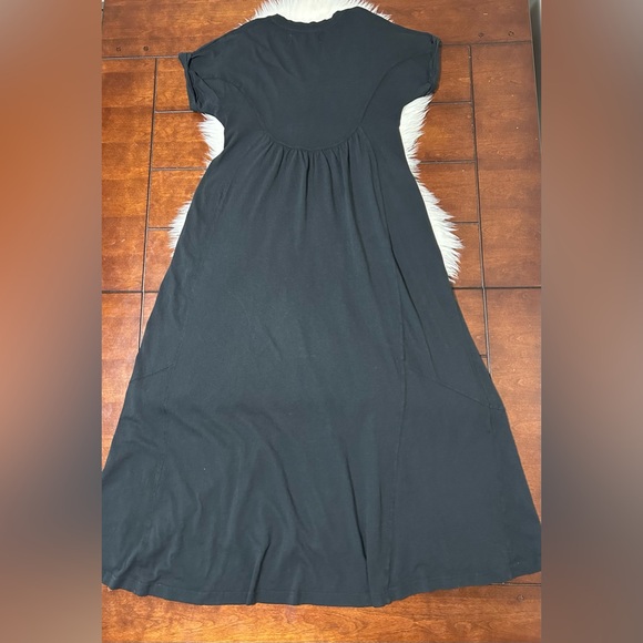 Free People Beach Size XS Meadow Tee Dress Black Oversized Cotton - Picture 10 of 16